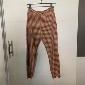 pacsun cropped plaid pants